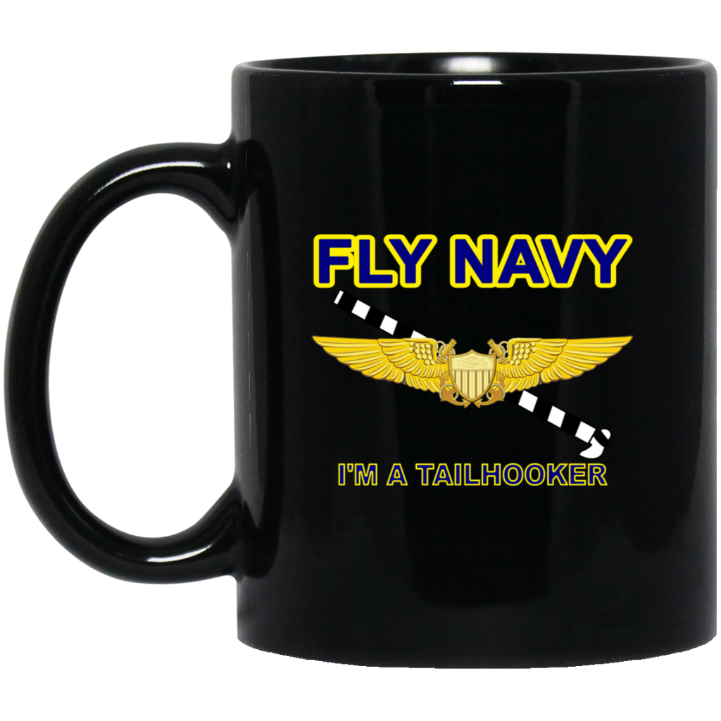 Fly Navy Tailhooker 3 Black Mug - 11oz
