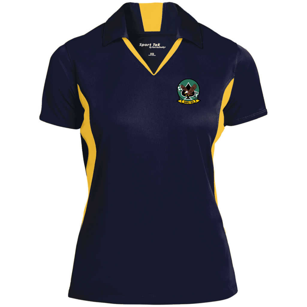 HSL 34 1 Ladies' Colorblock Performance Polo
