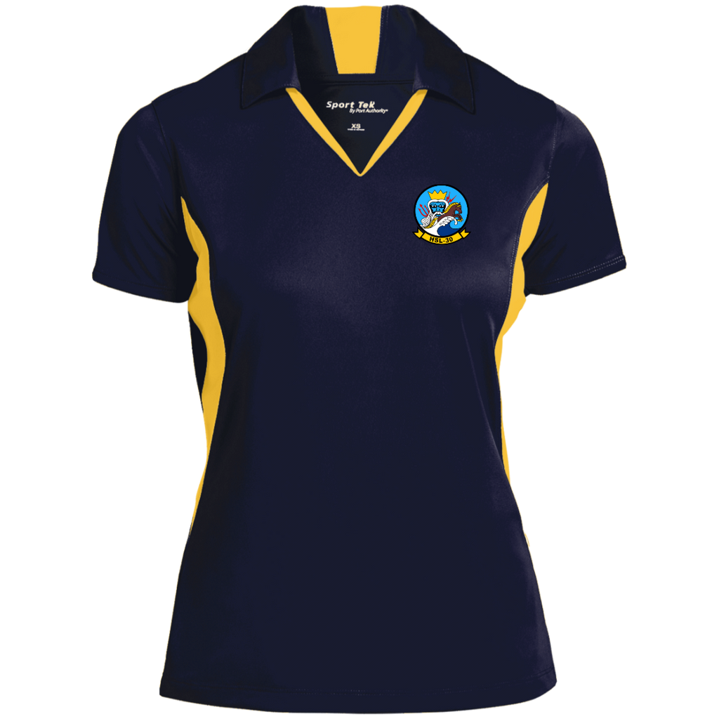 HSL 30 3 Ladies' Colorblock Performance Polo