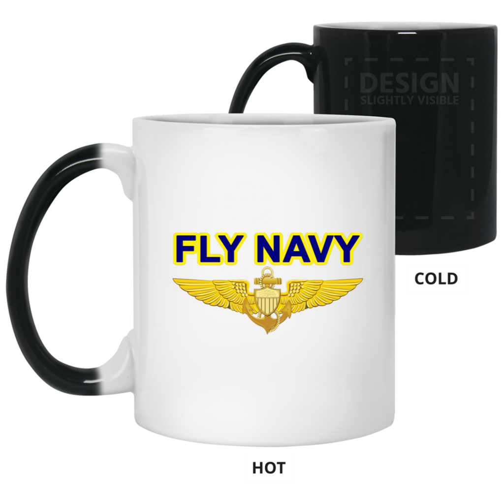 Fly Navy Aviator Color Changing Mug - 11oz