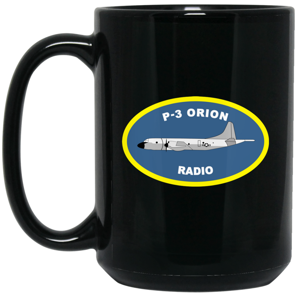 P-3 Orion 4 Radio Black Mug - 15oz
