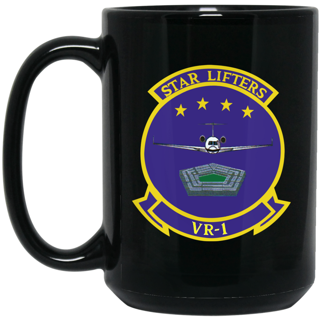 VR 01 Black Mug - 15oz