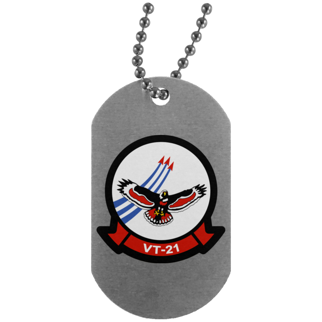 VT 21 5 Dog Tag - Silver
