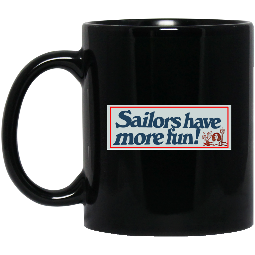 Sailors 1 Black Mug - 11oz