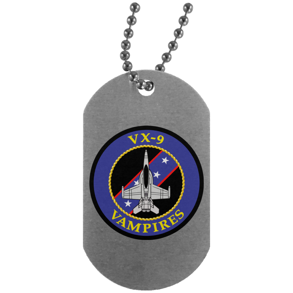 VX 09 2 Dog Tag - Silver