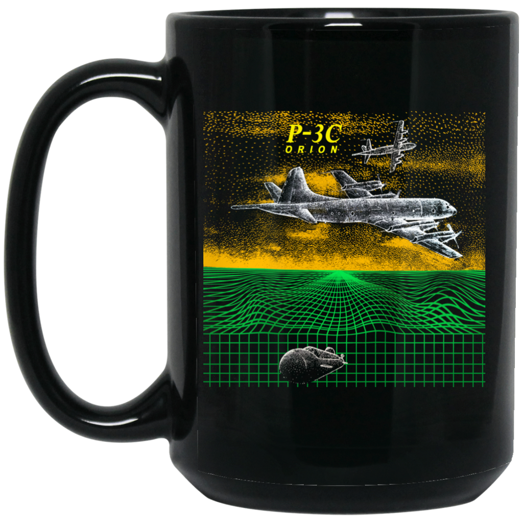 P-3C 2 Black Mug - 15oz