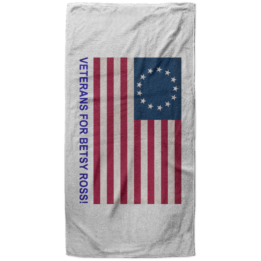Betsy Ross Vets 1 Beach Towel - 37x74