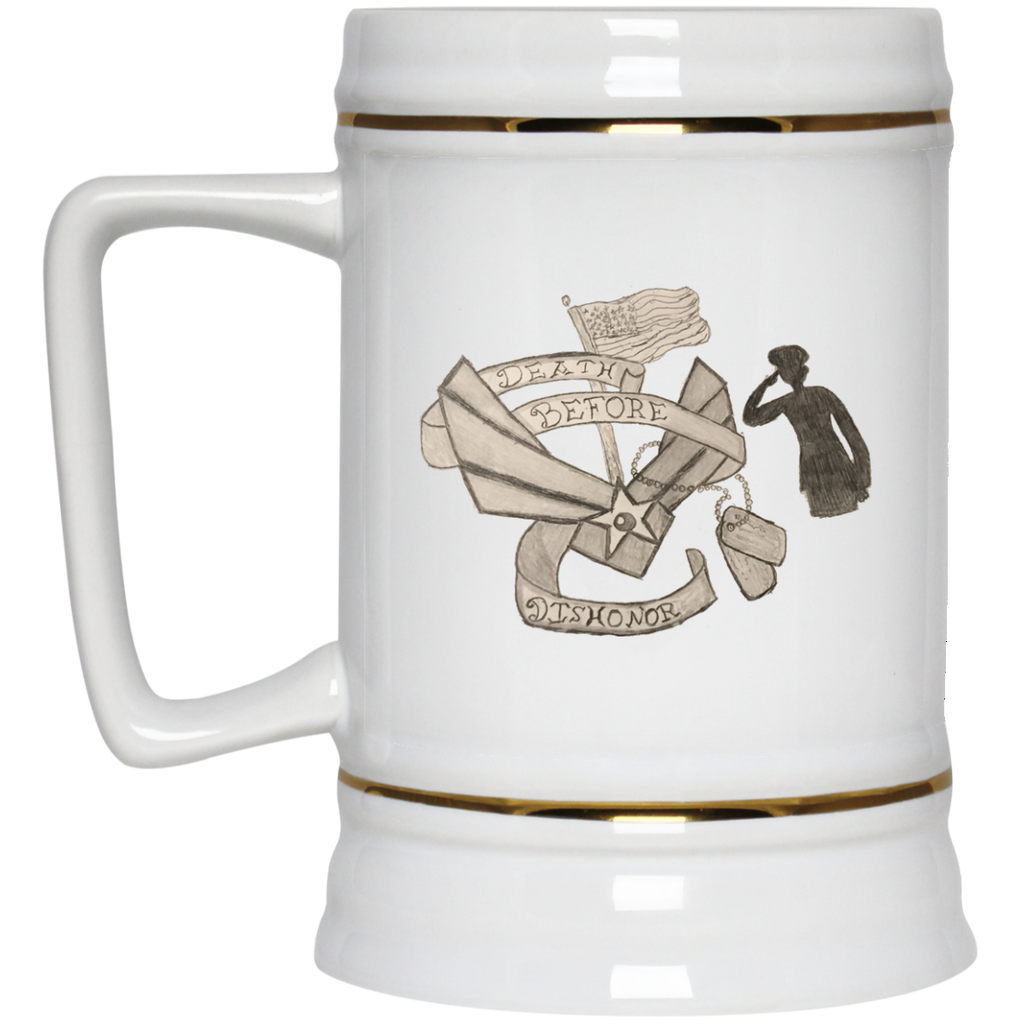 Death Before Dishonor Beer Stein - 22 oz