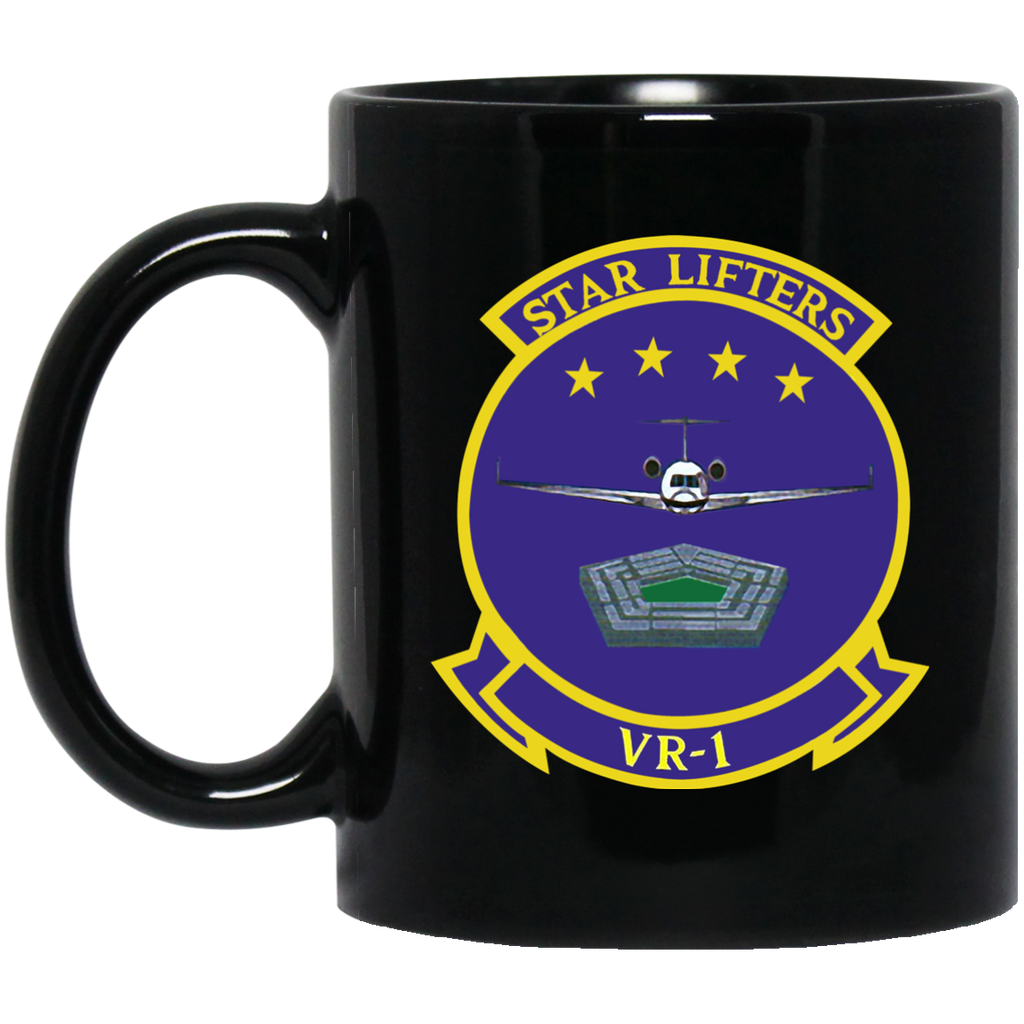 VR 01 Black Mug - 11oz