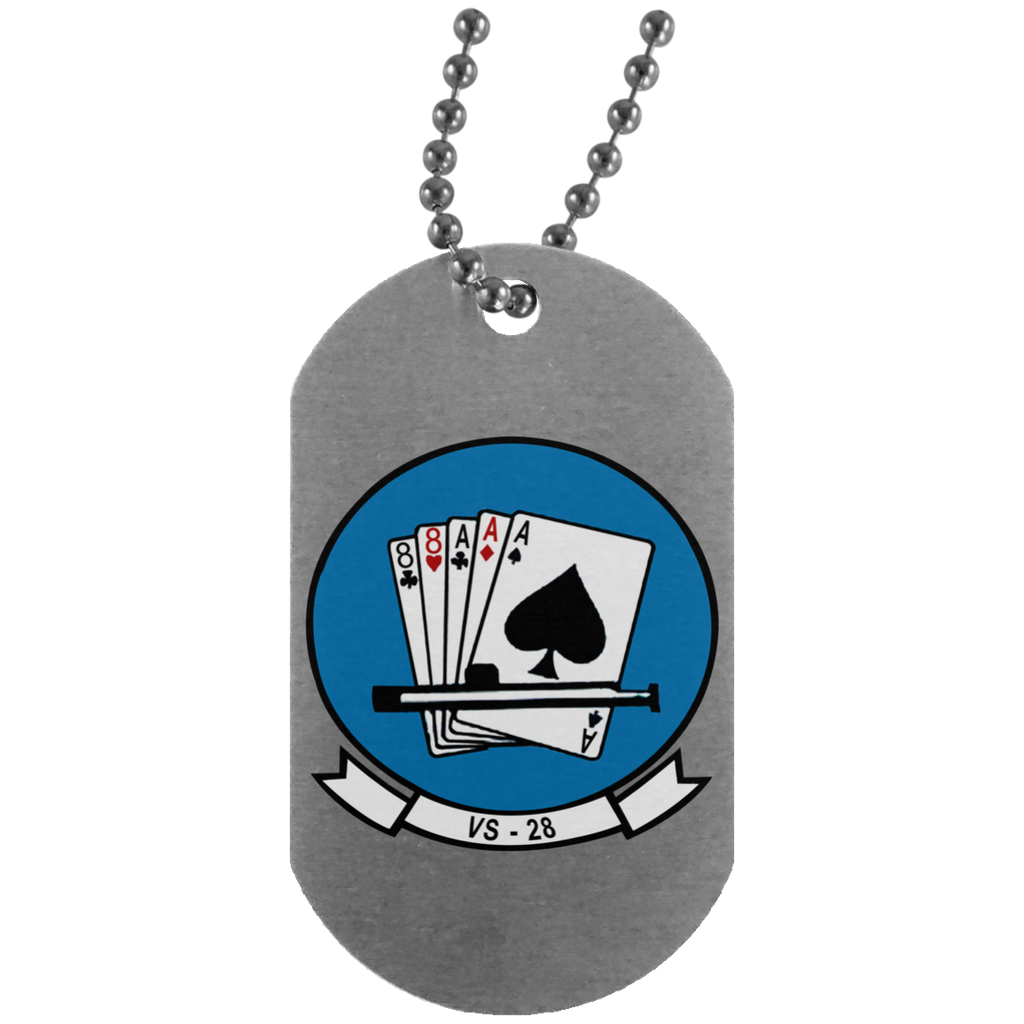 VS 28 1 Dog Tag - Silver
