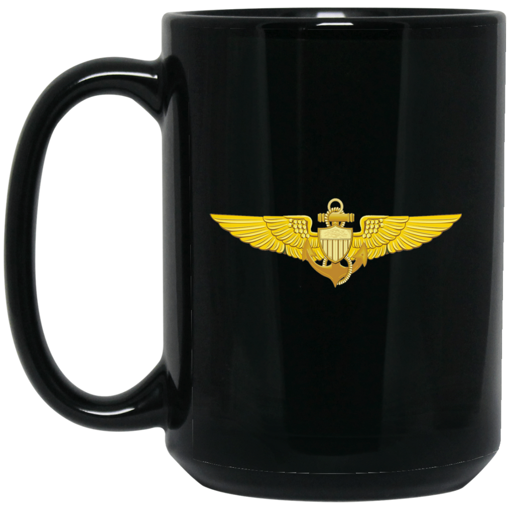 Aviator 1 Black Mug - 15oz