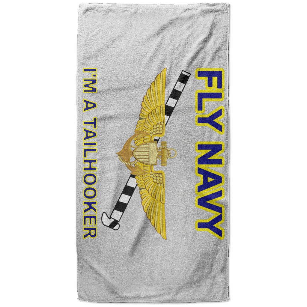 Fly Navy Tailhooker 1 Beach Towel - 37x74