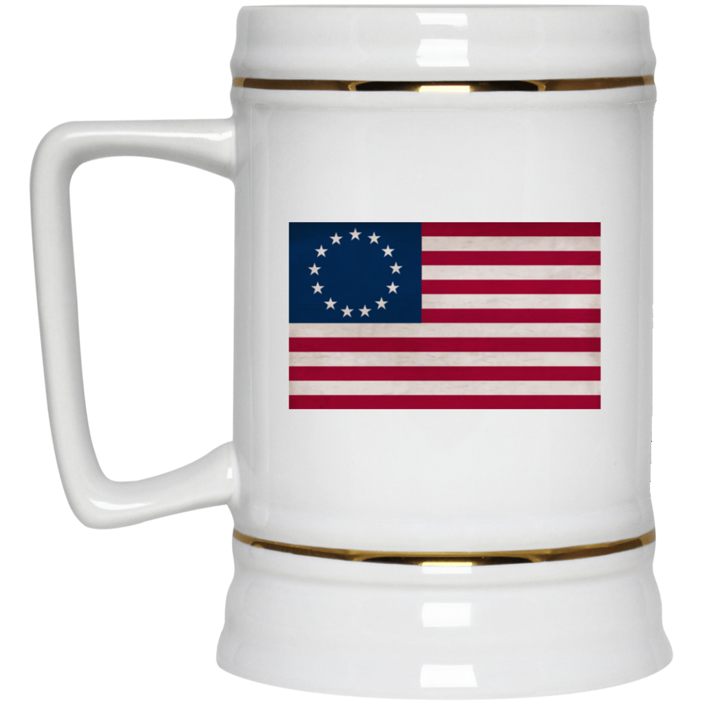 Betsy Ross Flag Beer Stein - 22oz