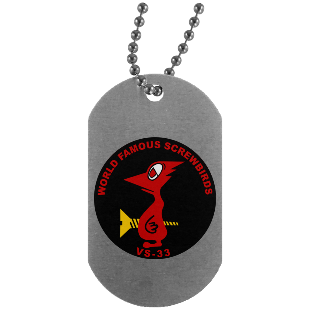 VS 33 2 Dog Tag - Silver