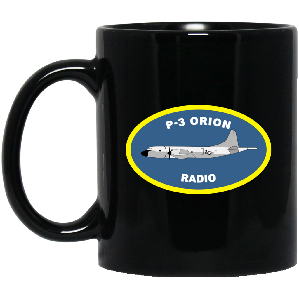 P-3 Orion 4 Radio Black Mug - 11oz