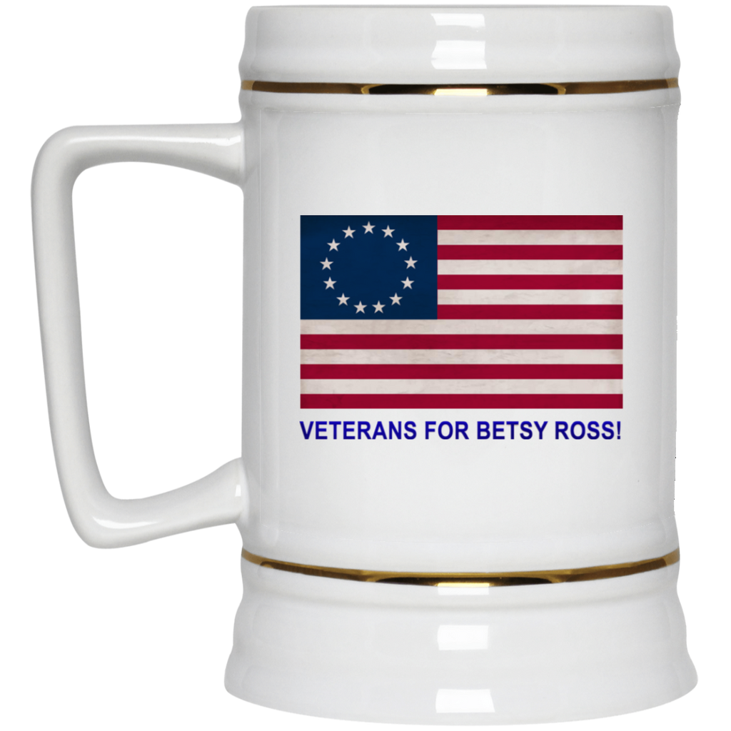 Betsy Ross Vets Beer Stein - 22oz