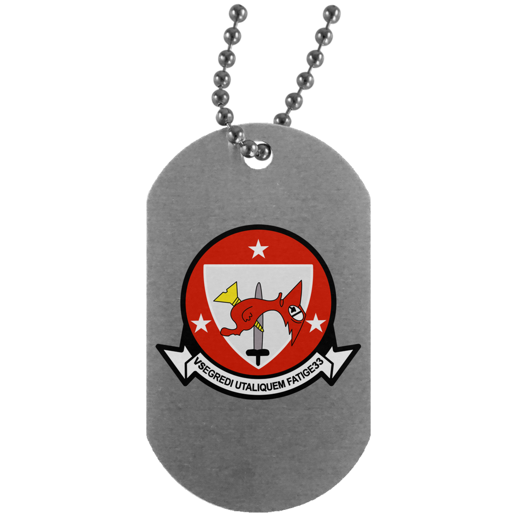 VS 33 6 Dog Tag - Silver