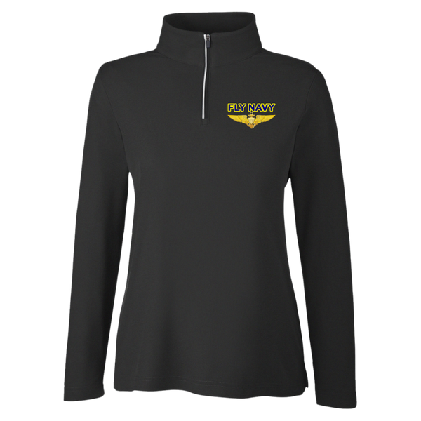 Fly Navy Aviator Core 365 Ladies' Fusion Quarter Zip