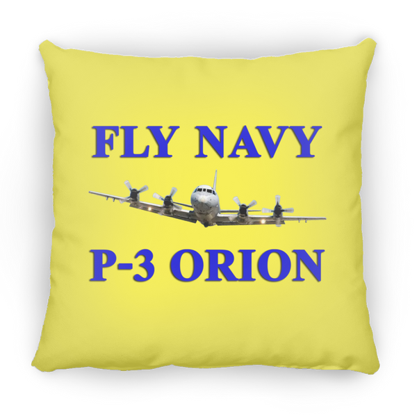 Fly Navy P-3 1 Pillow - Small Square