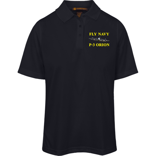 Fly Navy P-3 3 Harriton Ladies' Advantage Plus Polo