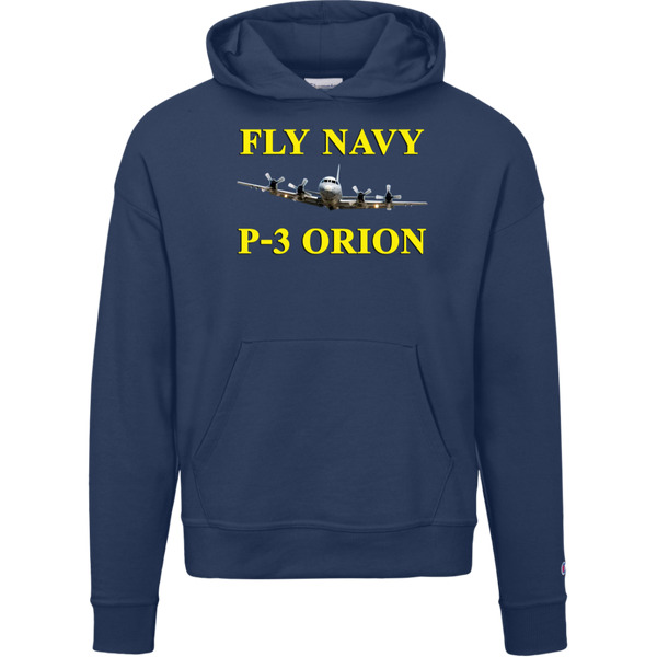 Fly Navy P-3 3 Champion Ladies' Powerblend Hoodie