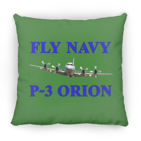 Fly Navy P-3 1 Pillow - Medium Square