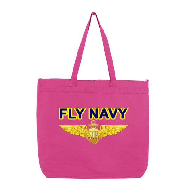 Fly Navy Aviator Melody Large Tote