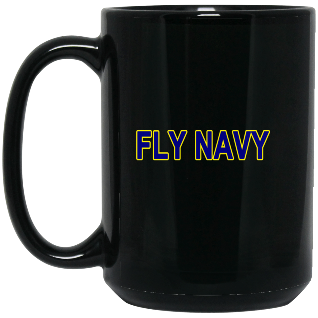 Fly Navy 2 Black Mug - 15oz