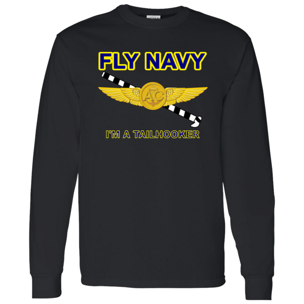 Fly Navy Tailhooker 2 LS Cotton T-Shirt