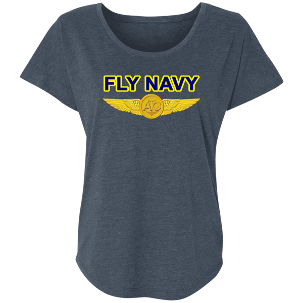 Fly Navy Aircrew Ladies' Triblend Dolman Sleeve