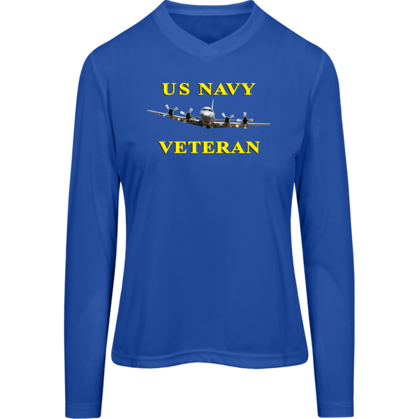 Navy Vet 2 Team 365 Ladies' Zone LS Tee