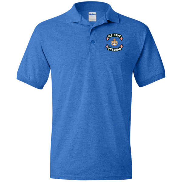 Navy Vet 1 Jersey Polo Shirt