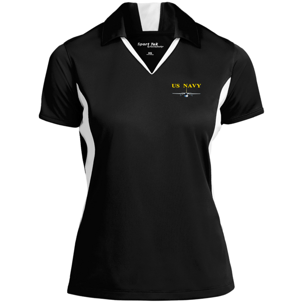 US Navy S-3 4 Ladies' Colorblock Performance Polo