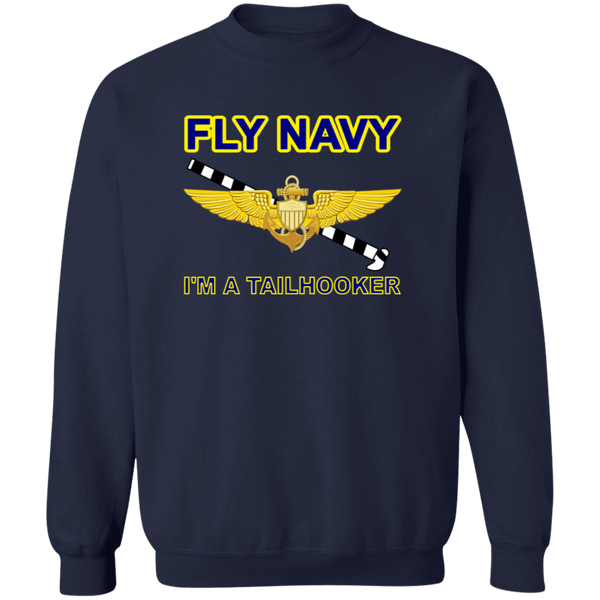 Fly Navy Tailhooker 1 Crewneck Pullover Sweatshirt