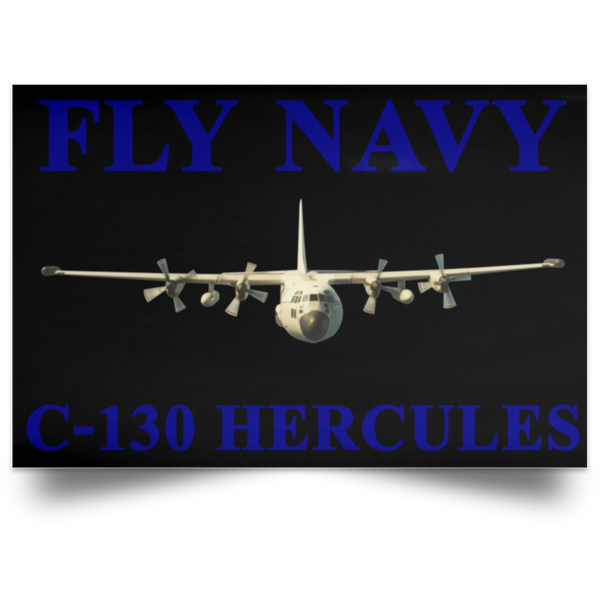 Fly Navy C-130 1 Poster - Landscape