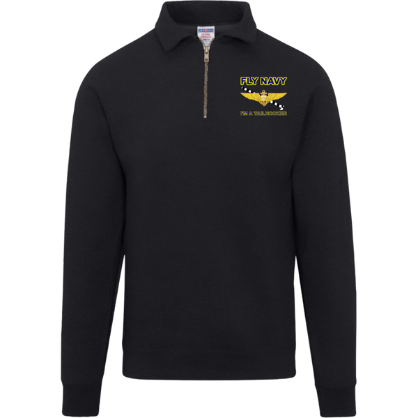 Fly Navy Tailhooker 1 Jerzees Fleece Quarter Zip Pullover