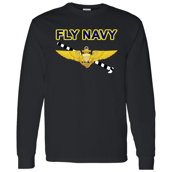 Fly Navy Tailhook 1 LS Cotton T-Shirt