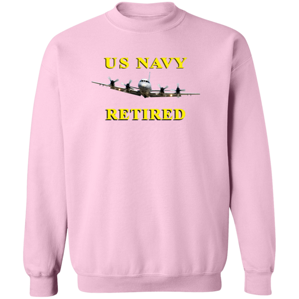 Navy Retired 1 Crewneck Pullover Sweatshirt