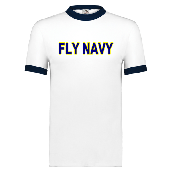 Fly Navy 2 Unisex Ringer Tee