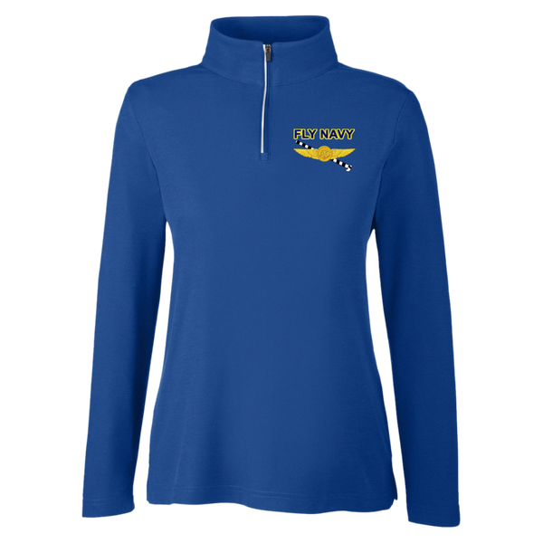 Fly Navy Tailhook 2 Core 365 Ladies' Fusion Quarter Zip