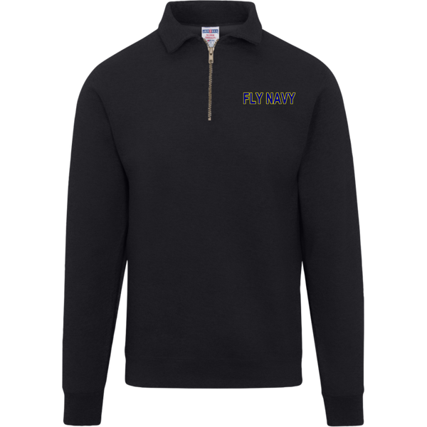 Fly Navy 2 Jerzees Fleece Quarter Zip Pullover