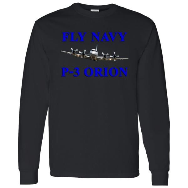 Fly Navy P-3 1 LS Cotton T-Shirt