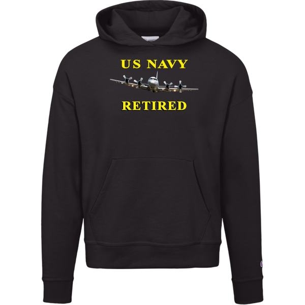 Navy Retired 1 Champion Ladies' Powerblend Hoodie