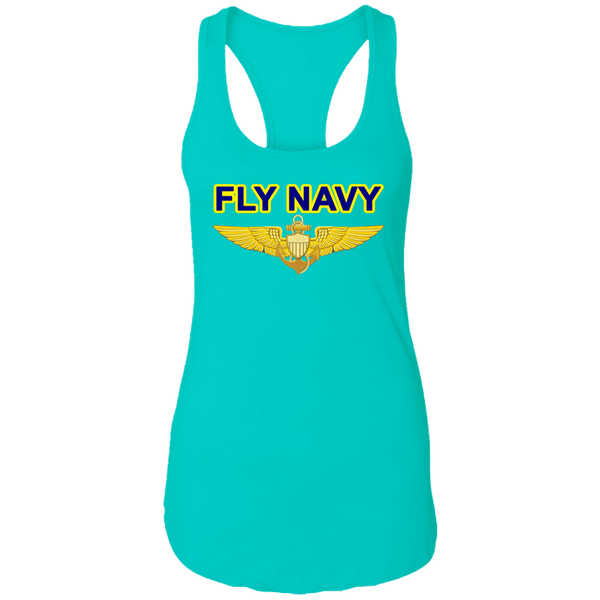 Fly Navy Aviator Ladies' Ideal Racerback Tank