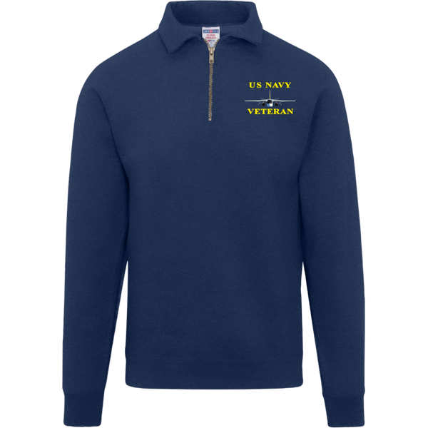 Navy Vet 3 Jerzees Fleece Quarter Zip Pullover