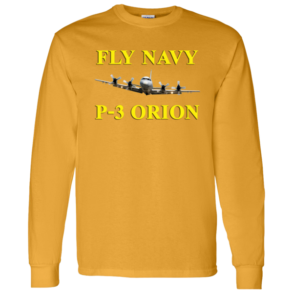 Fly Navy P-3 3 LS Cotton T-Shirt