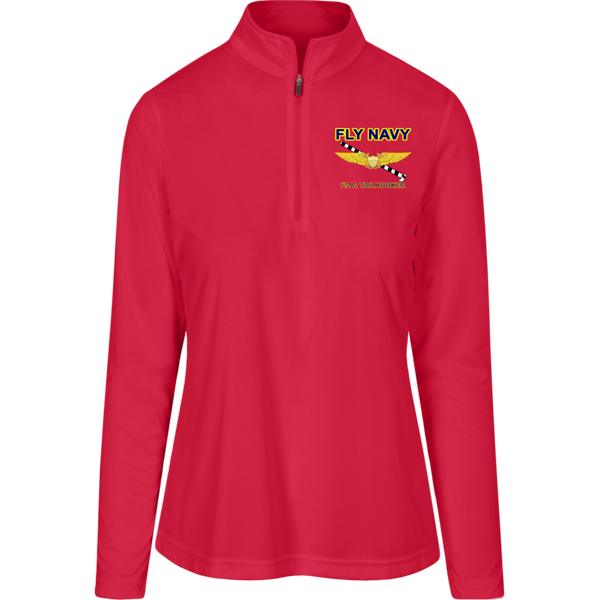 Fly Navy Tailhooker 3 Team 365 Ladies' Zone Quarter Zip