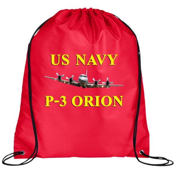 US Navy P-3 3 Drawstring Cinch Backpack