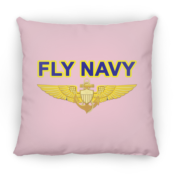 Fly Navy Aviator Pillow - Large Square