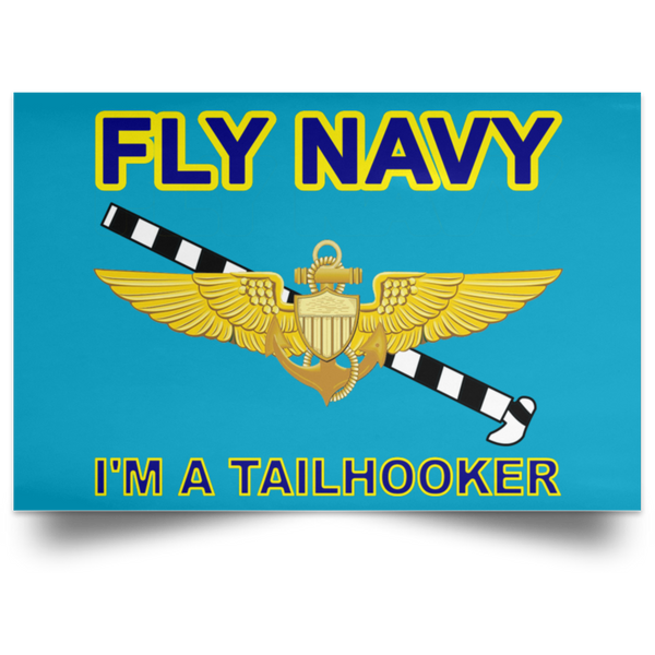 Fly Navy Tailhooker 1 Poster - Landscape